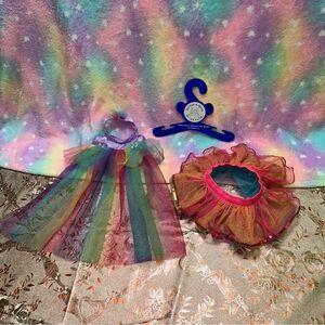 Build A Bear fancy Rainbow outfits set